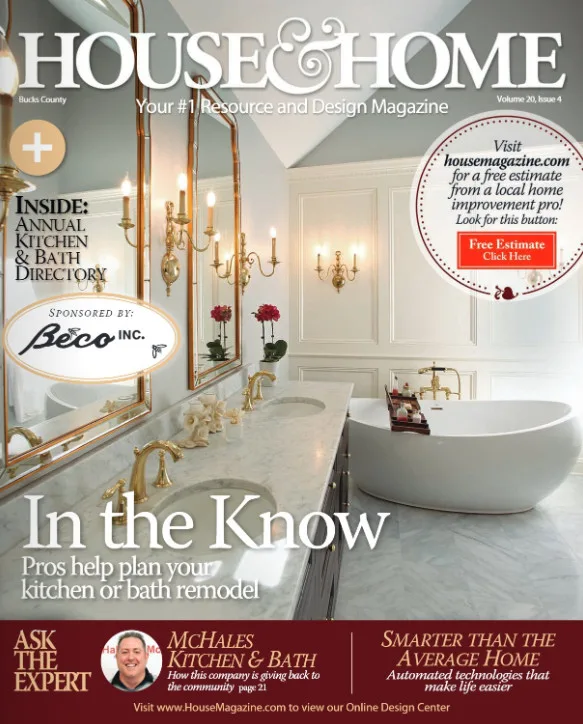 House & Home magazine cover — Bucks County