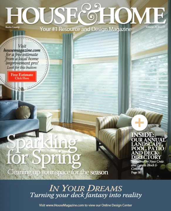 House & Home magazine cover — Bucks County
