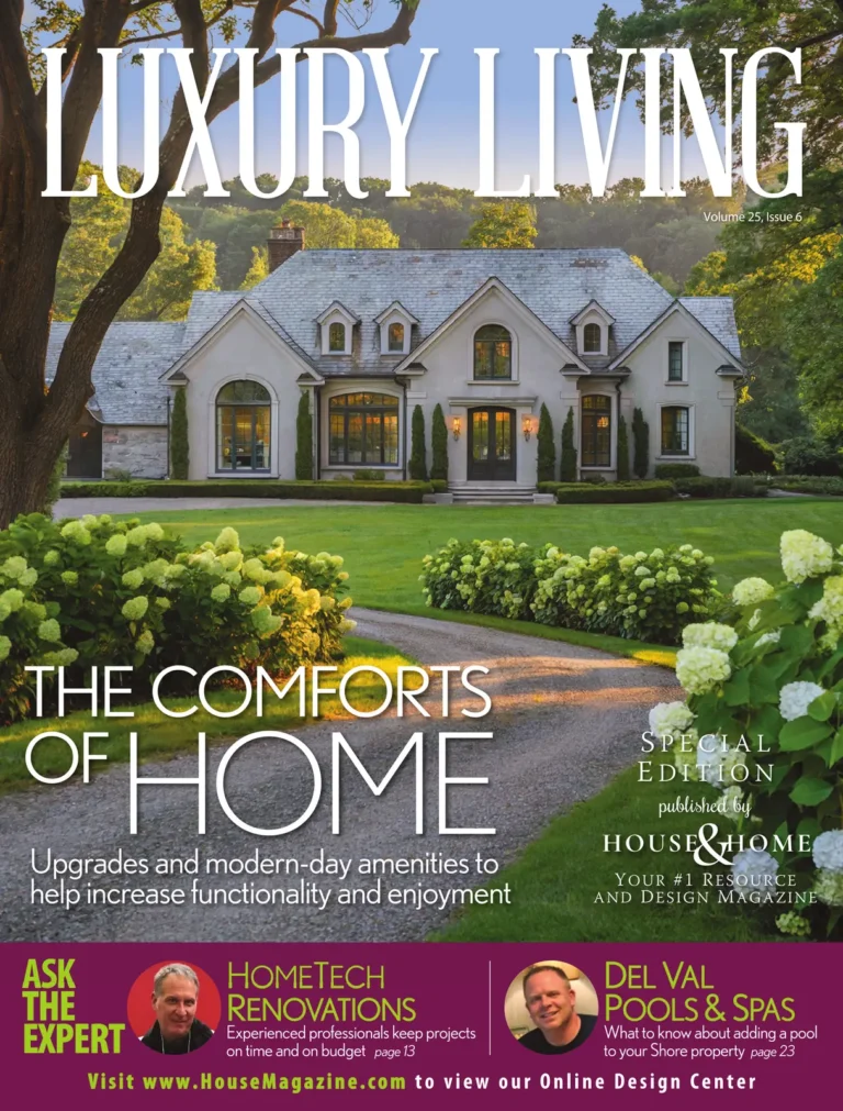 House & Home magazine cover — Luxury Living