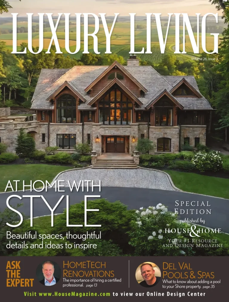 House & Home magazine cover — Luxury Living