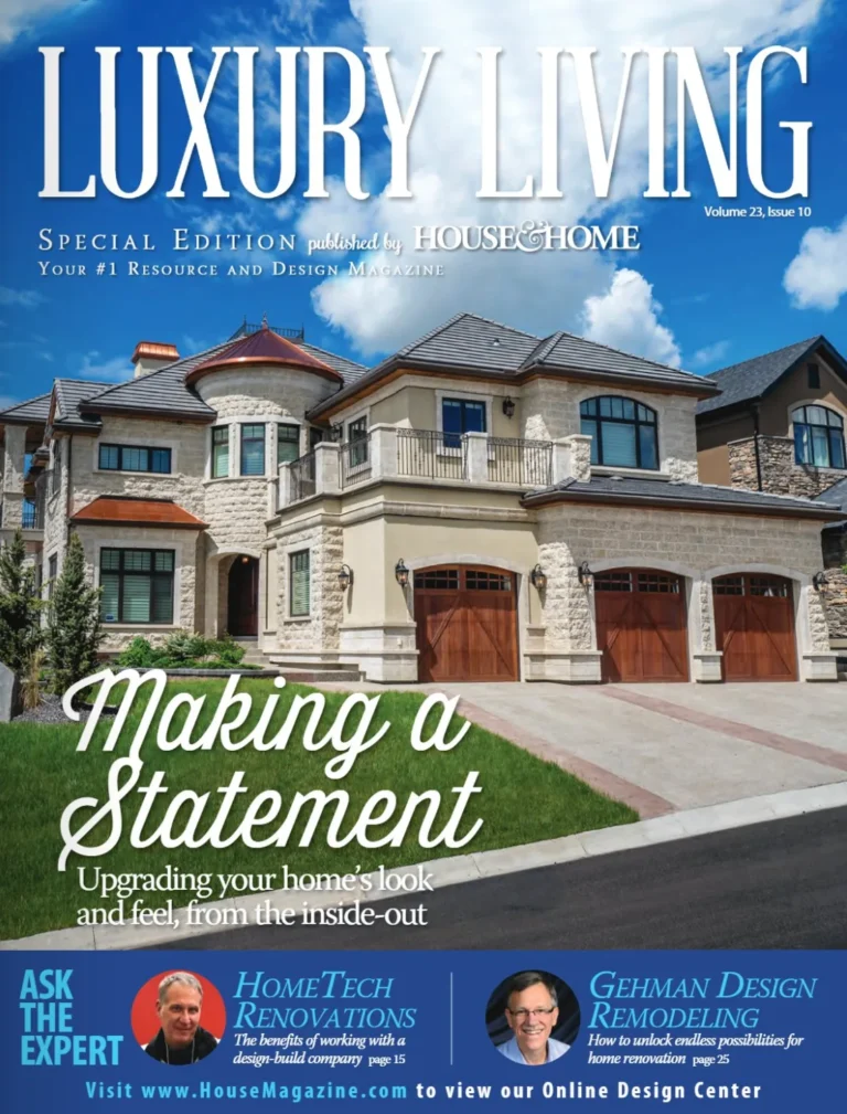 House & Home magazine cover — Luxury Living