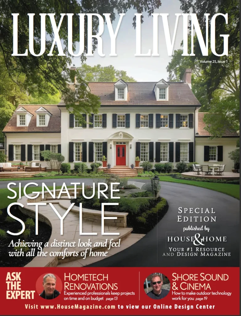 House & Home magazine cover — Luxury Living