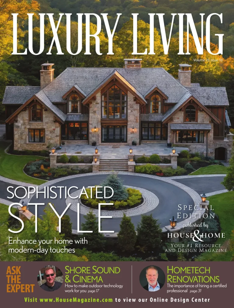 House & Home magazine cover — Luxury Living