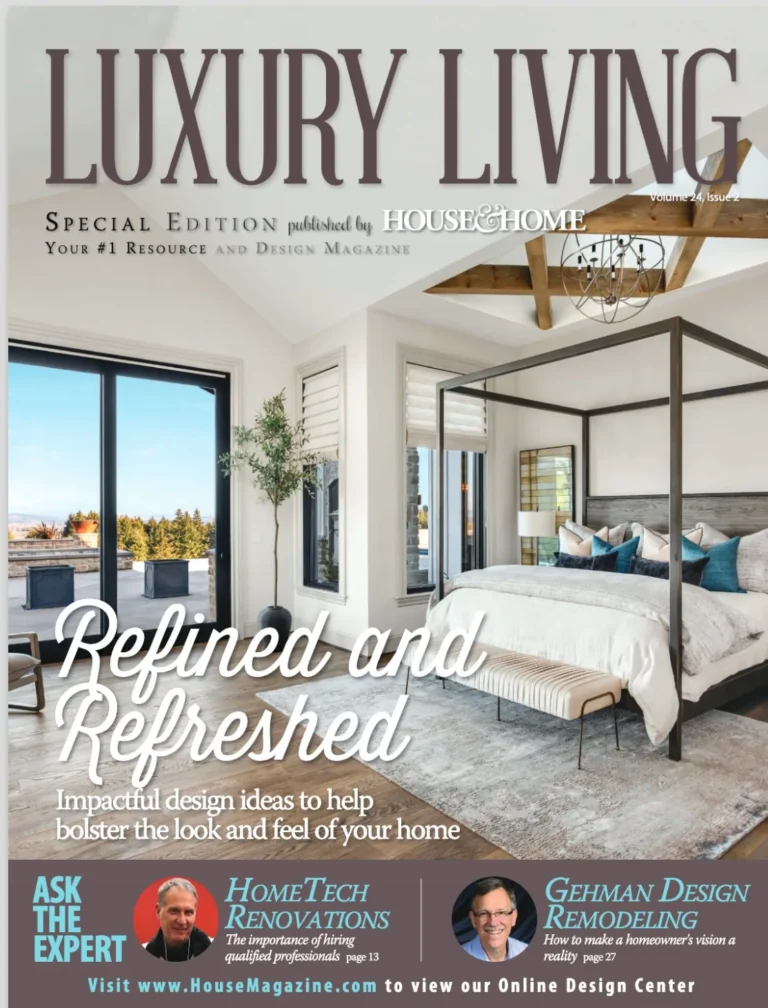 House & Home magazine cover — Luxury Living