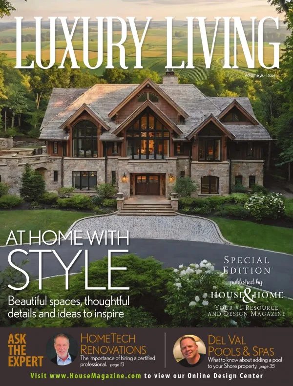 House & Home magazine cover — Luxury Living