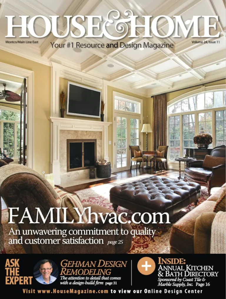 House & Home magazine cover — Montco Main Line